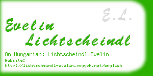 evelin lichtscheindl business card